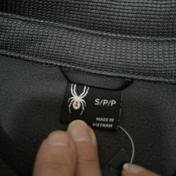 NWT Spyder Waffle Knit Shirt Jacket-Sz S-Gray-Snap Up Front - Picture 17 of 17